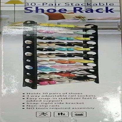 Picture of 30 Pair Stackable Shoe Rack 